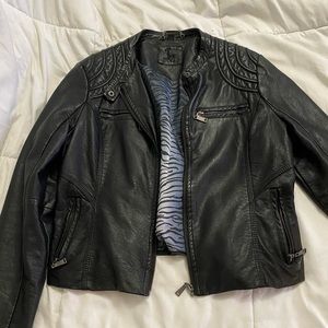 Faux leather jacket